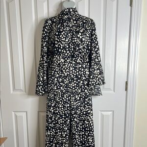 Eloquii NWT Black and White Polka Dot Pant Set